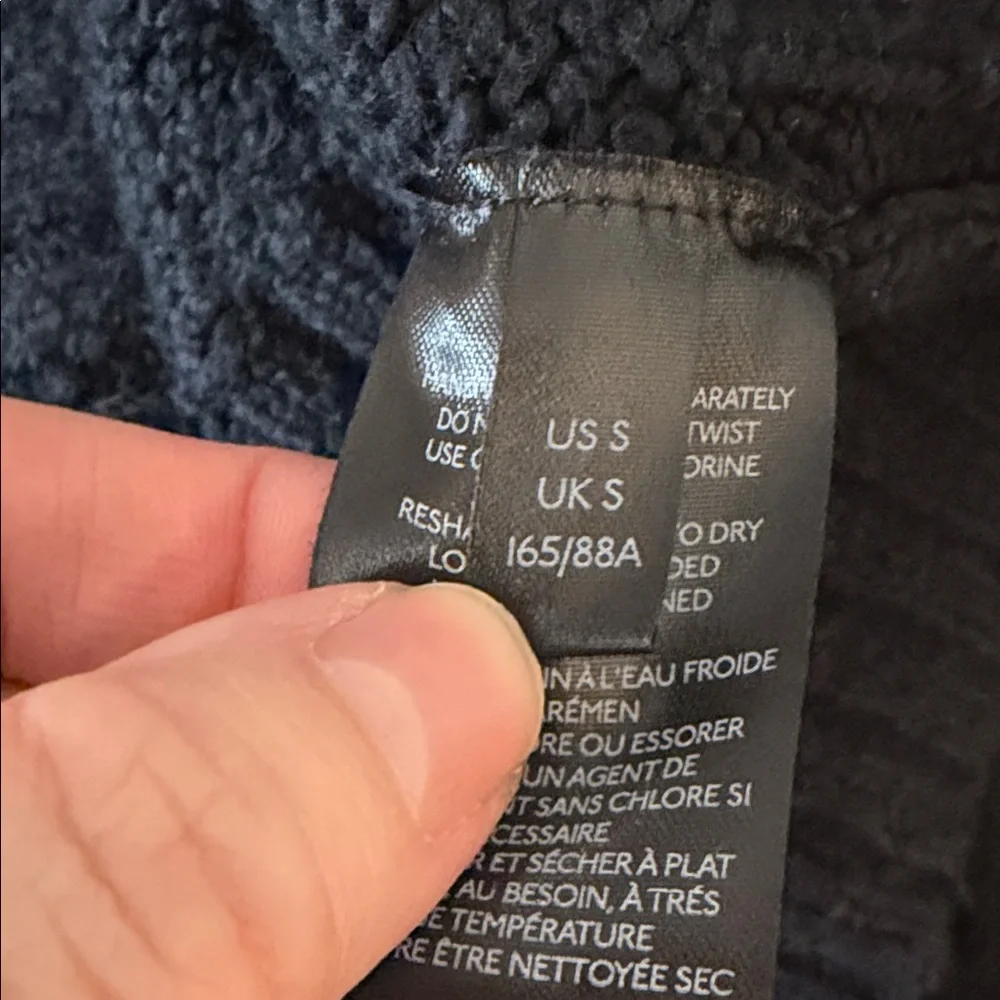 Free People Black V-Neck Brookside Tunic Sweater Size Small